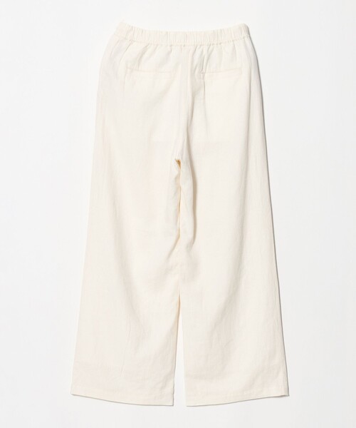 green label relaxing（グリーンレーベルリラクシング）の「BREEZE LINEN ブリーズリネン ワイド パンツ 3 オフホワイト（その他パンツ・レディース・オフホワイト・44/TALL/34/40/SHORT/38/42/36）」の11枚目の写真