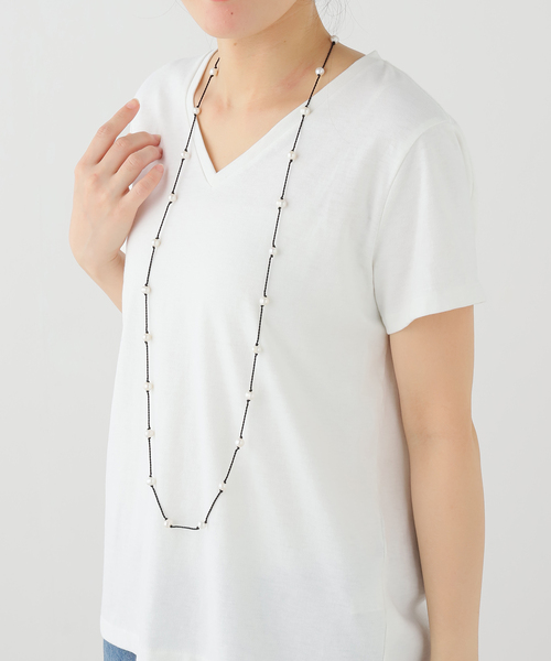 IENA(イエナ)の「TEINTE/タント CALLA WHITE PEARL LONG NL ネックレス TE-N-CA2602WH(ネックレス・レディース・ブラック・FREE)」の12枚目の写真