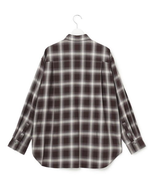 23区（ニジュウサンク）の「コットンミックスチェック シャツ（シャツ/ブラウス・レディース・ダークブラウン系3/ネイビー系3・38）」の12枚目の写真