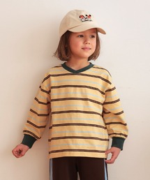 Ocean&Ground（オーシャン&グラウンド）の「ボーダーVネックTシャツ（Tシャツ/カットソー）」