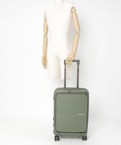 Samsonite（サムソナイト）の「サムソナイト FLATFORM スピナー 55/20 エキスパンダー FT メタリックグリーン（スーツケース/キャリーバッグ・メンズ・ダークグリーン系・S）」の19枚目の写真