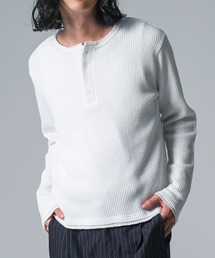 osharewalker（オシャレウォーカー）の「コンパクトヘンリーネックロンT（Tシャツ/カットソー）」