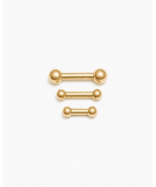 MORPH(モルフ)の「MORPH モルフ バーベル ボディーピアス 8ゲージ 8mm~16mm(ピアス(片耳用)・レディース・ゴールド・12/10/16/14/8)」の3枚目の写真