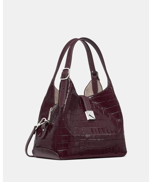 kate spade new york（ケイトスペード ニューヨーク）の「デコ クロコ エンボスド クロスボディ バッグ（ショルダーバッグ・レディース・パープル・ONESIZE）」の4枚目の写真