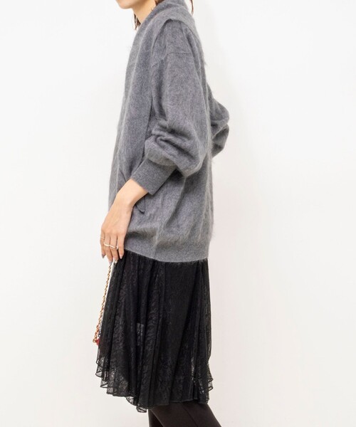 NOLLEY’S(ノーリーズ)の「【WEB限定】ウォッシャブルアシメレースキャミ(キャミソール・レディース・ブラック/オフホワイト・FREE)」の21枚目の写真