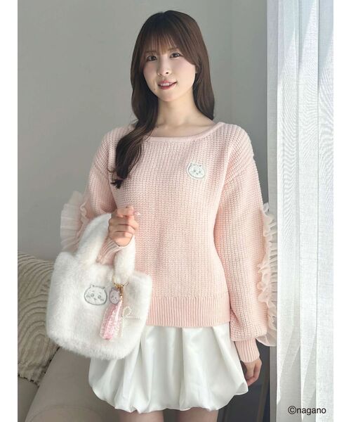 dazzlin(ダズリン)の「【ちいかわ/dazzlin specialcollection】モコモコフリルバッグ(ハンドバッグ・レディース・イエロー/ブルー/オフホワイト・FREE)」の7枚目の写真