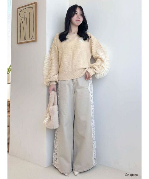 dazzlin(ダズリン)の「【ちいかわ/dazzlin specialcollection】モコモコフリルバッグ(ハンドバッグ・レディース・イエロー/ブルー/オフホワイト・FREE)」の10枚目の写真