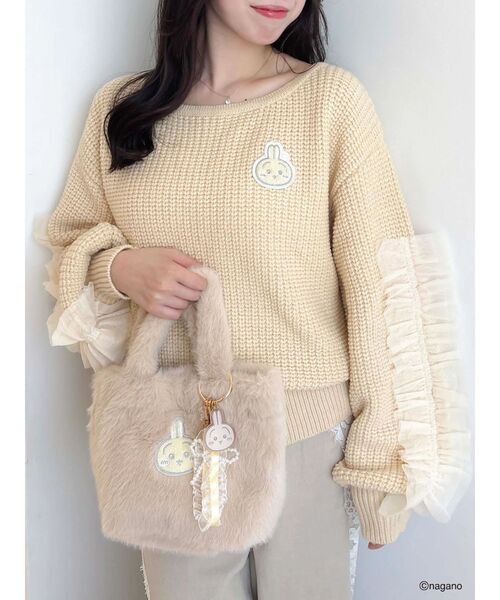 dazzlin(ダズリン)の「【ちいかわ/dazzlin specialcollection】モコモコフリルバッグ(ハンドバッグ・レディース・イエロー/ブルー/オフホワイト・FREE)」の17枚目の写真