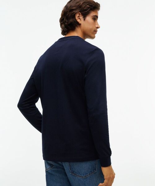 TOMMY HILFIGER(トミーヒルフィガー)の「1985グラフィックロングスリーブTシャツ(Tシャツ/カットソー・メンズ・ホワイト/ネイビー/グリーン・MEDIUM/SMALL/LARGE/X-LARGE)」の6枚目の写真