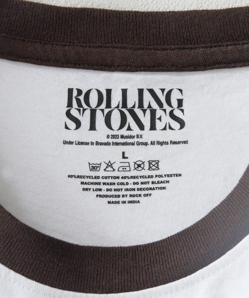 UNSTOA(アンストア)の「THE ROLLING STONES / UNISEX RINGER T- SHIRT: SOME GIRLS CIRCLE (WHITE) / RSTS212MW 秋服 冬服(Tシャツ/カットソー・メンズ・ホワイト・S/M/L/XL)」の3枚目の写真