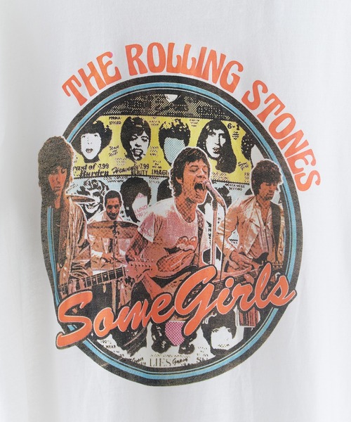 UNSTOA(アンストア)の「THE ROLLING STONES / UNISEX RINGER T- SHIRT: SOME GIRLS CIRCLE (WHITE) / RSTS212MW 秋服 冬服(Tシャツ/カットソー・メンズ・ホワイト・S/M/L/XL)」の4枚目の写真