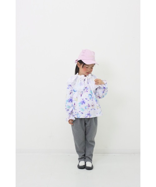 nino(ニノ)の「パープルねこディペット☆(付け襟・キッズ・ホワイト・M)」の7枚目の写真