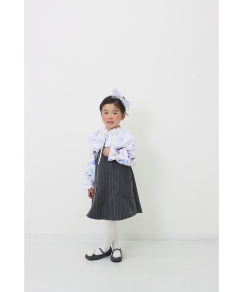 nino(ニノ)の「パープルねこディペット☆(付け襟・キッズ・ホワイト・M)」の9枚目の写真