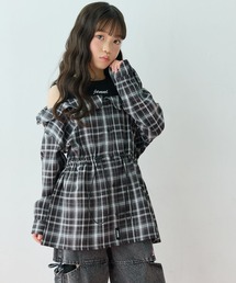 BORDERS at BALCONY/ボーダーズアットバルコニー】PEPLUM WRAP TEE
