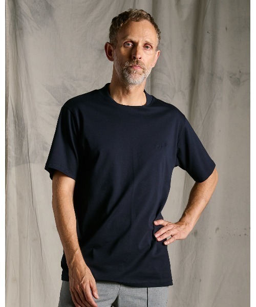 wjk（ダヴルジェイケイ）の「luxury cotton high back neck S/S（Tシャツ/カットソー・メンズ・ブラック/ネイビー/ホワイト・SMALL/MEDIUM/LARGE/X-LARGE）」の3枚目の写真