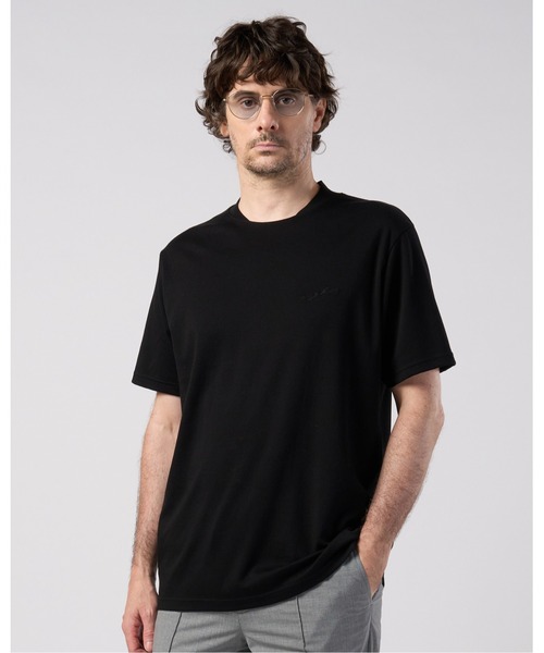 wjk（ダヴルジェイケイ）の「luxury cotton high back neck S/S（Tシャツ/カットソー・メンズ・ブラック/ネイビー/ホワイト・SMALL/MEDIUM/LARGE/X-LARGE）」の2枚目の写真