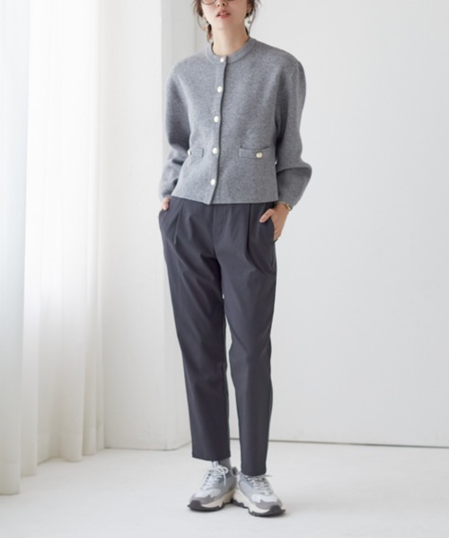Tuche（トゥシェ）の「Tuche/トゥシェ テーパードパンツ マットレーヨン混 ストレッチ（その他パンツ・レディース・ネイビー/グレー/ブラック・MEDIUM/LARGE/X-LARGE/SMALL）」の7枚目の写真