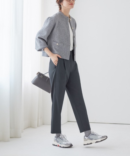 Tuche（トゥシェ）の「Tuche/トゥシェ テーパードパンツ マットレーヨン混 ストレッチ（その他パンツ・レディース・ネイビー/グレー/ブラック・MEDIUM/LARGE/X-LARGE/SMALL）」の8枚目の写真