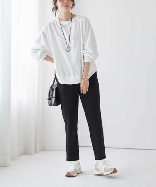 Tuche（トゥシェ）の「Tuche/トゥシェ テーパードパンツ マットレーヨン混 ストレッチ（その他パンツ・レディース・ネイビー/グレー/ブラック・MEDIUM/LARGE/X-LARGE/SMALL）」の10枚目の写真