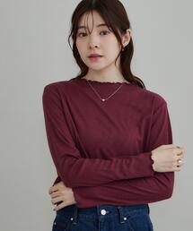 couture brooch | 【一枚でも重ねても】メローフリル テレコトップス(Tシャツ/カットソー)