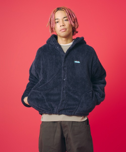 KAVU(カブー)の「KAVU/カブー Shaggy FS Parka/シャギーフラップスナップパーカー(パーカー・メンズ・ブラック/ネイビー/オリーブ/ナチュラル・SMALL/MEDIUM/LARGE)」の1枚目の写真