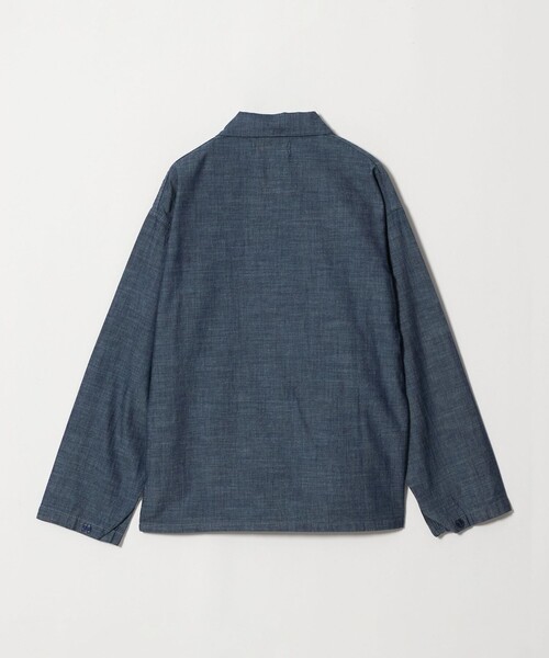 green label relaxing(グリーンレーベルリラクシング)の「【別注】【WEB限定】<3/2 WORKS>シャンブレー カバーオール シャツアウター(カバーオール・メンズ・ブラック/ネイビー・L/M/S/XL)」の10枚目の写真