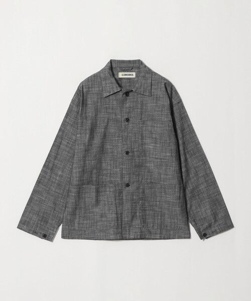green label relaxing(グリーンレーベルリラクシング)の「【別注】【WEB限定】<3/2 WORKS>シャンブレー カバーオール シャツアウター(カバーオール・メンズ・ブラック/ネイビー・L/M/S/XL)」の17枚目の写真