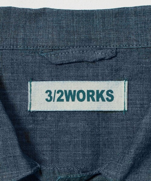 green label relaxing(グリーンレーベルリラクシング)の「【別注】【WEB限定】<3/2 WORKS>シャンブレー カバーオール シャツアウター(カバーオール・メンズ・ブラック/ネイビー・L/M/S/XL)」の21枚目の写真