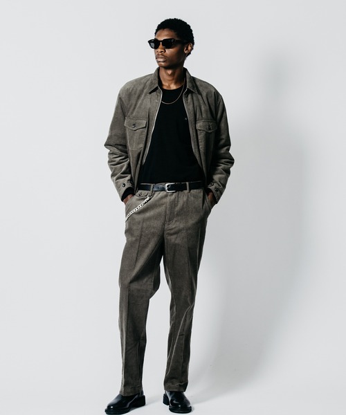 CRIMIE(クライミー)の「CORDUROY RELAX RUDE TROUSERS(スラックス・メンズ・ブラック/チャコールグレー・XXL/XL/L/M/S)」の2枚目の写真