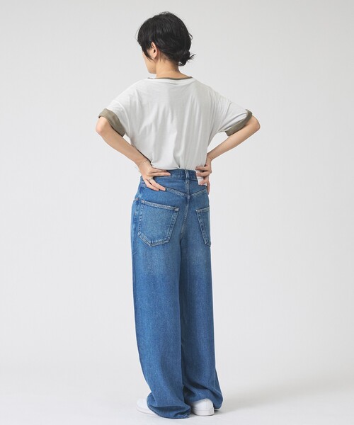 AGOLDE(エーゴールドイー)の「【AGOLDE/エーゴールドイー】ROUNDED BAGGY EXPRESSION / バギーデニムパンツ(デニムパンツ・レディース・ブルー・27/26/25/24)」の5枚目の写真