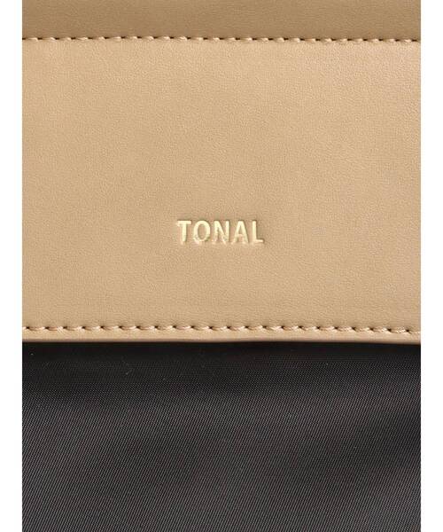 TONAL(トーナル)の「メタルバーハンドルナイロンバッグ(ハンドバッグ・レディース・ネイビー/ブラック/ベージュ・FREE)」の9枚目の写真
