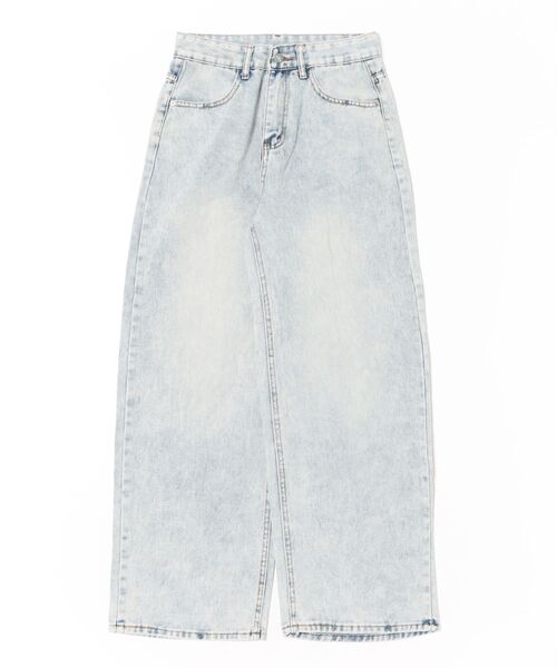 Ritzy（リッツィー）の「ウイング刺繍ワイドデニムパンツ（デニムパンツ・レディース・ブルー・S/M/L/XL）」の13枚目の写真