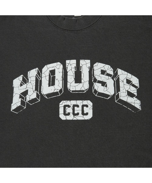 CITY COUNTRY CITY（シティーカントリーシティー）の「CITY COUNTRY CITY IS-NESS HOUSE（Tシャツ/カットソー・メンズ・ブラック/チャコールグレー・LARGE/MEDIUM）」の5枚目の写真