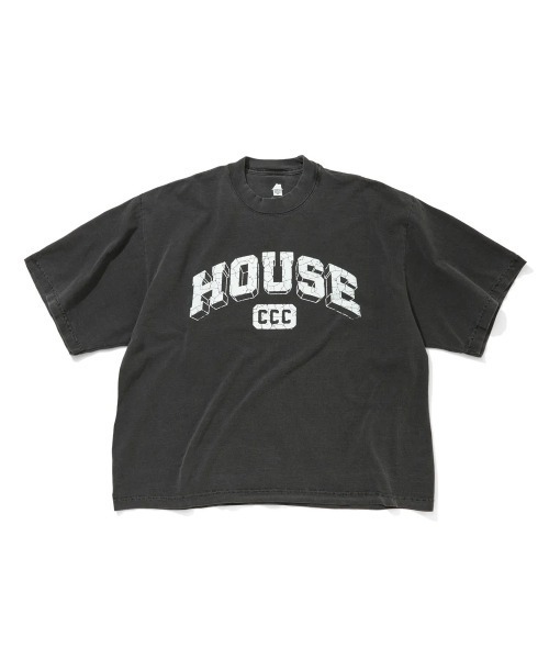 CITY COUNTRY CITY（シティーカントリーシティー）の「CITY COUNTRY CITY IS-NESS HOUSE（Tシャツ/カットソー・メンズ・ブラック/チャコールグレー・LARGE/MEDIUM）」の7枚目の写真