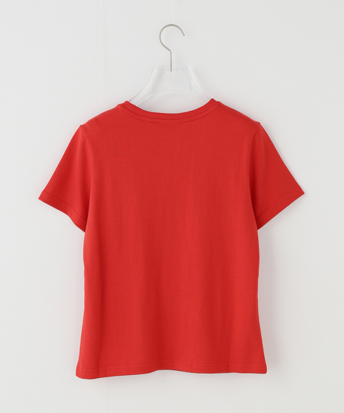 Geek Office(ギークオフィス)の「【Geek Office / ギークオフィス】BERLIN PHOTOBOOK / 002 BFV CENTER LOGO TEE(Tシャツ/カットソー・レディース・レッド・SMALL)」の2枚目の写真
