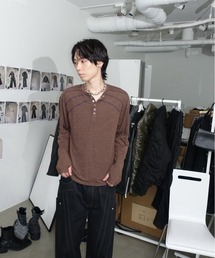 VI E DIT（ヴィエディット）の「SCULPT PANEL LONG SLEEVE/スカルプトパネルロングスリーブ/洗濯可能（Tシャツ/カットソー）」