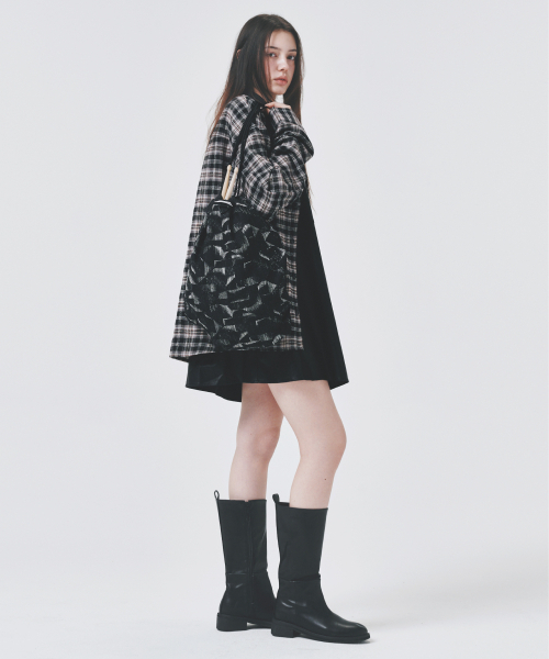 COLD BLANKET（コールドブランケット）の「レザー襟オーバーサイズチェックシャケット（シャツ/ブラウス・レディース・その他・FREE）」の7枚目の写真