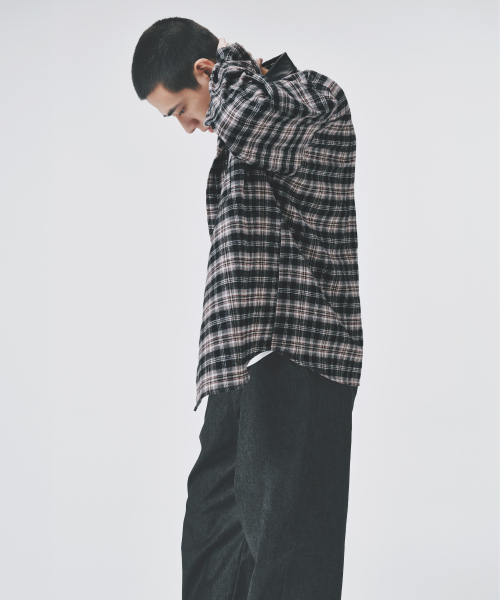 COLD BLANKET（コールドブランケット）の「レザー襟オーバーサイズチェックシャケット（シャツ/ブラウス・レディース・その他・FREE）」の11枚目の写真
