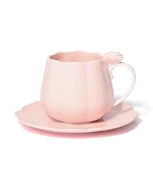 Francfranc（フランフラン）の「ローズレリーフ カップ&ソーサー ピンク（食器）」