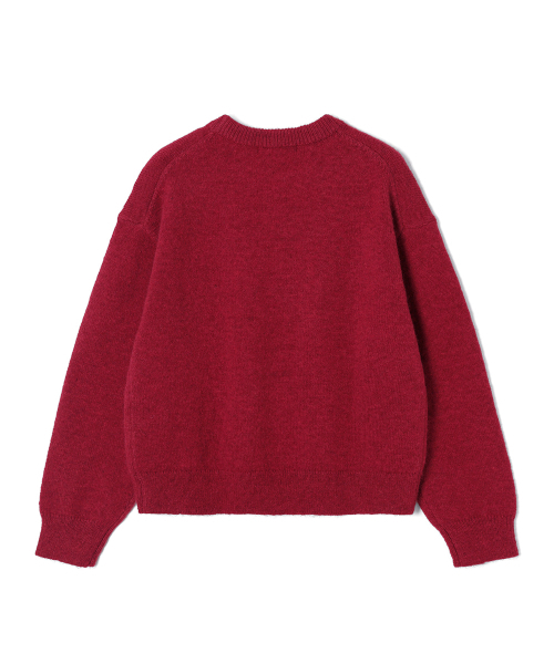 ADHOC（アドホック）の「レディース ラウンドネック プレーンニット (レッド) (HCALKA6)（ニット/セーター・レディース・その他・FREE）」の2枚目の写真