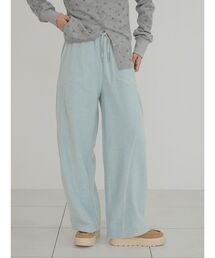 Paneled fleece pants