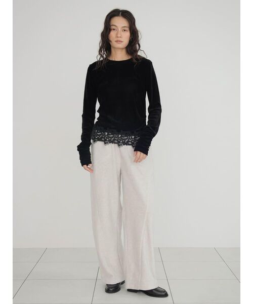 FIKA.(フィーカ)の「Paneled fleece pants(その他パンツ・レディース・チャコール/オフホワイト/ライトブルー・MEDIUM)」の20枚目の写真