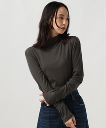 BAYFLOW | [蓄熱機能付き]カシミヤミックスハイネックロングスリーブT(Tシャツ/カットソー)