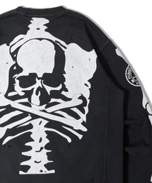 VANSON（ヴァンソン）の「VANSON×MASTERMIND WORLD　ダメージ　裏毛クルーネックLS（スウェット）」