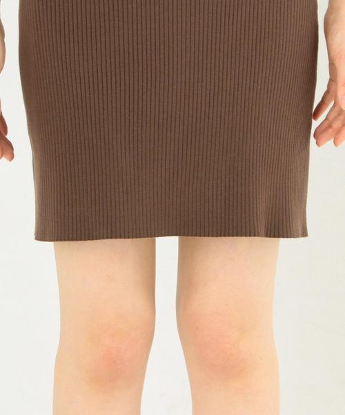 Another Edition（アナザーエディション）の「リブショートスカート/AEMFC RIB SHORT SK◆（スカート・レディース・ブラウン/ライトピンク・FREE）」の11枚目の写真