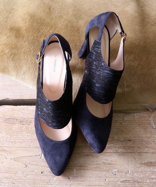 Au BANNISTER(オゥバニスター)の「AU/デザインブーティ(ブーツ・レディース・オレンジ/ブラック/ネイビー・39/36/37/38/35)」の3枚目の写真