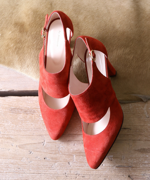 Au BANNISTER(オゥバニスター)の「AU/デザインブーティ(ブーツ・レディース・オレンジ/ブラック/ネイビー・39/36/37/38/35)」の1枚目の写真