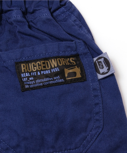 RUGGEDWORKS（ラゲッドワークス）の「ひざ下丈ハーフパンツ（チノパンツ・キッズ・サンドベージュ/ネイビー/ダークネイビー/グレー/ブルー/カーキ・90cm/100cm/120cm/110cm/80ｃｍ/130cm/140cm）」の14枚目の写真