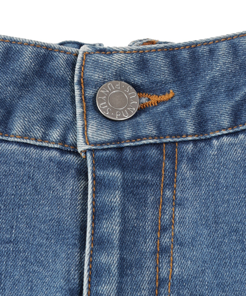 PUNYUS（プニュズ）の「スラッシュスキニーパンツ（デニムパンツ・レディース・ブラック/インディゴブルー/ダークインディゴブルー・1/2/4/3）」の5枚目の写真