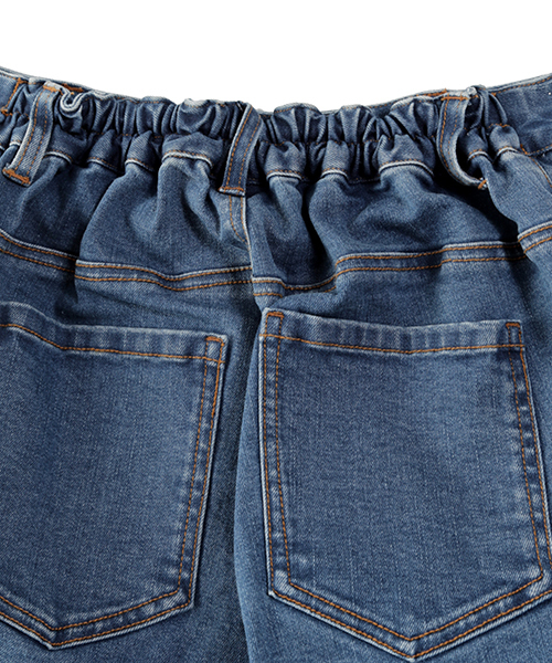 PUNYUS（プニュズ）の「スラッシュスキニーパンツ（デニムパンツ・レディース・ブラック/インディゴブルー/ダークインディゴブルー・1/2/4/3）」の7枚目の写真